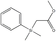 [Dimethylphenylsilyl]acetic acid methyl ester Struktur