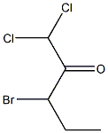 1,1-Dichloro-3-bromo-2-pentanone Struktur