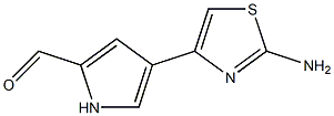 2-Amino-4-(2-formyl-1H-pyrrol-4-yl)thiazole Struktur