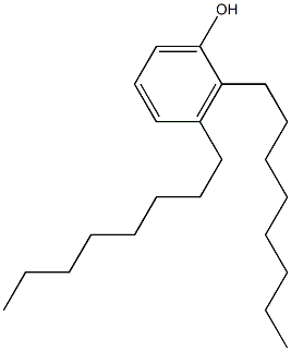 2,3-ジオクチルフェノール 化學(xué)構(gòu)造式