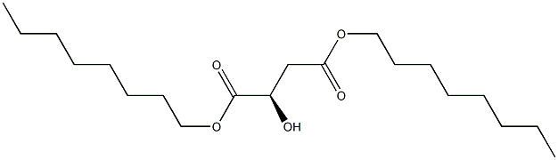 [R,(+)]-2-Hydroxysuccinic acid dioctyl ester Struktur