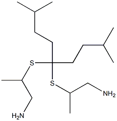 2,2'-[(2,8-Dimethylnonan-5-ylidene)bisthio]bis(propan-1-amine) Struktur