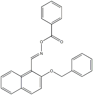 2-(Benzyloxy)-1-naphthalenecarbaldehyde O-benzoyl oxime Struktur