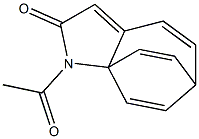 1-Acetyl-1H-6,8a-ethenocyclohepta[b]pyrrol-2(6H)-one Struktur