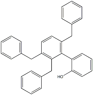 2-(2,3,6-Tribenzylphenyl)phenol Struktur