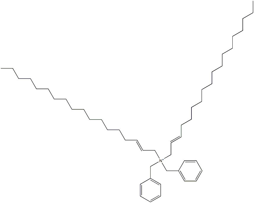 Di(2-octadecenyl)dibenzylaminium Struktur