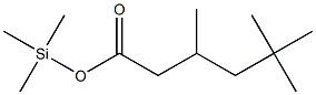 3,5,5-Trimethylhexanoic acid trimethylsilyl ester Struktur