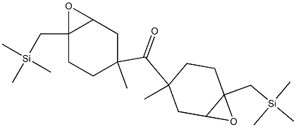 Methyl(3,4-epoxy-4-trimethylsilylmethylcyclohexan-1-yl) ketone Struktur