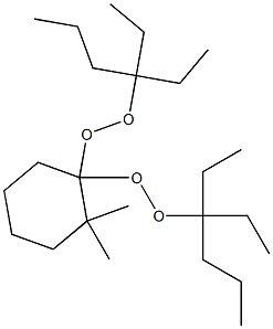 2,2-Dimethyl-1,1-bis(1,1-diethylbutylperoxy)cyclohexane Struktur