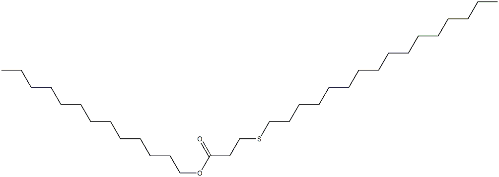 3-(Hexadecylthio)propionic acid tridecyl ester Struktur