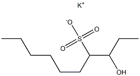 3-Hydroxydecane-4-sulfonic acid potassium salt Struktur