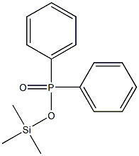 Diphenylphosphinic acid trimethylsilyl ester Struktur