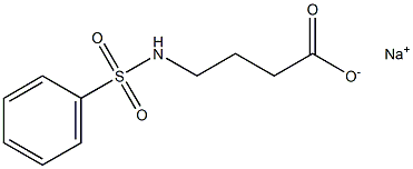 4-[(Phenylsulfonyl)amino]butanoic acid sodium salt Struktur