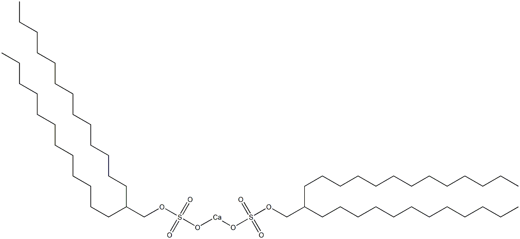 Bis(2-dodecylpentadecyloxysulfonyloxy)calcium Struktur