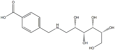 1-[(4-Carboxybenzyl)amino]-1-deoxy-D-glucitol Struktur