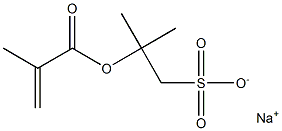 2-(Methacryloyloxy)-2-methyl-1-propanesulfonic acid sodium salt Struktur