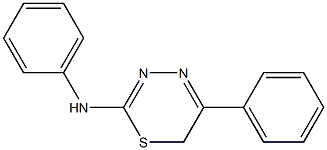 N,5-Diphenyl-6H-1,3,4-thiadiazine-2-amine Struktur