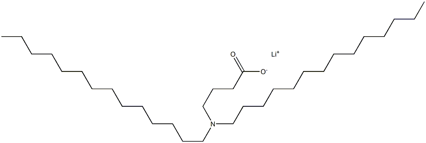 4-(Ditetradecylamino)butyric acid lithium salt Struktur