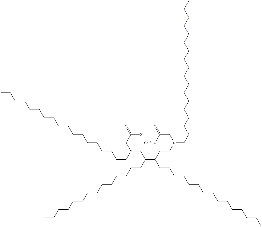 Bis[N,N-dioctadecylglycine]calcium salt Struktur