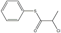 2-Chloropropanethioic acid S-phenyl ester Struktur