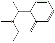 1-(6-Methylene-2,4-cyclohexadienyl)-N-ethyl-N-methyl-ethanamine Struktur