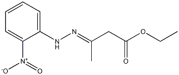 3-[2-(o-Nitrophenyl)hydrazono]butyric acid ethyl ester Struktur