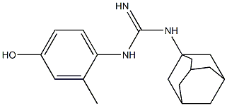 1-(1-Adamantyl)-3-(4-hydroxy-2-methylphenyl)guanidine Struktur