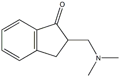 2-Dimethylaminomethylindan-1-one Struktur