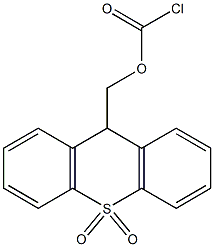 9-Chlorocarbonyloxymethyl-9H-thioxanthene 10,10-dioxide Struktur