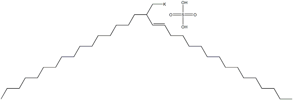 Sulfuric acid 2-hexadecyl-3-octadecenyl=potassium ester salt Struktur