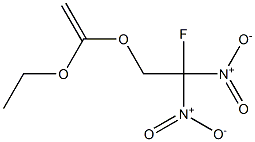 1-Ethoxy-1-(2-fluoro-2,2-dinitroethoxy)ethene Struktur