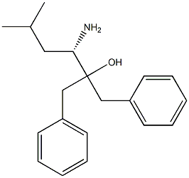 [S,(+)]-3-Amino-2-benzyl-5-methyl-1-phenyl-2-hexanol Struktur