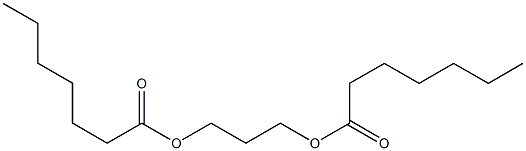 Diheptanoic acid 1,3-propanediyl ester Struktur