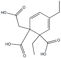 5-Ethylphthalic acid 1-ethyl 2-carboxymethyl ester Struktur