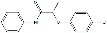 [S,(-)]-2-(p-Chlorophenoxy)-N-phenylpropionamide Struktur