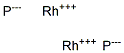 Dirhodium phosphide Struktur