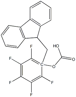 Carbonic acid (9H-fluoren-9-ylmethyl)pentafluorophenyl ester Struktur