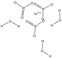 Indium nitrate trihydrate Struktur