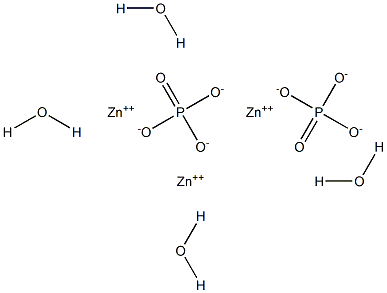 Zinc phosphate terahydrate Struktur