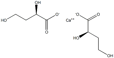 Bis[[R,(+)]-2,4-dihydroxybutyric acid] calcium salt Struktur