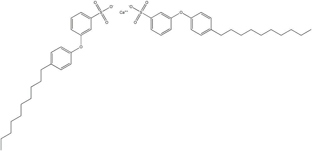 Bis[3-(4-decylphenoxy)benzenesulfonic acid]calcium salt Struktur