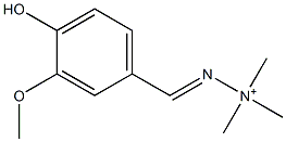 1,1,1-Trimethyl-2-vanillylidenehydrazinium Struktur