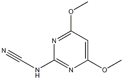 (4,6-Dimethoxypyrimidin-2-yl)cyanamide Struktur