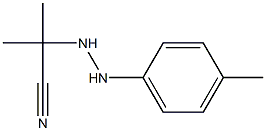 2-Methyl-2-[N'-(p-tolyl)hydrazino]propiononitrile Struktur