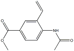 4-Acetylamino-3-ethenylbenzoic acid methyl ester Struktur