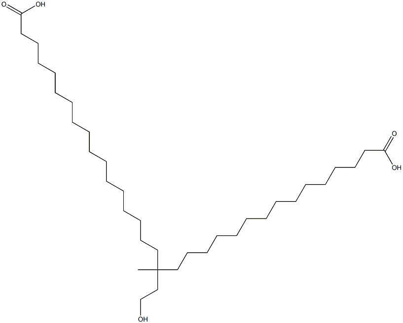 Dipentadecanoic acid 1-(2-hydroxyethyl)-1-methyl-1,3-propanediyl ester Struktur