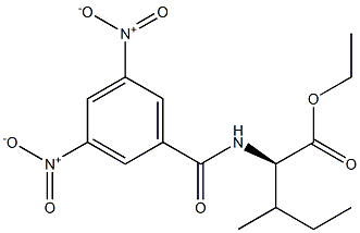 (2R)-2-[(3,5-Dinitrobenzoyl)amino]-3-methylpentanoic acid ethyl ester Struktur