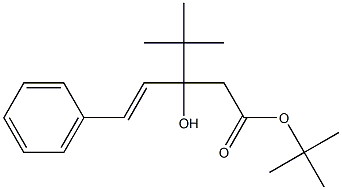 3-tert-Butyl-3-hydroxy-5-phenyl-4-pentenoic acid tert-butyl ester Struktur