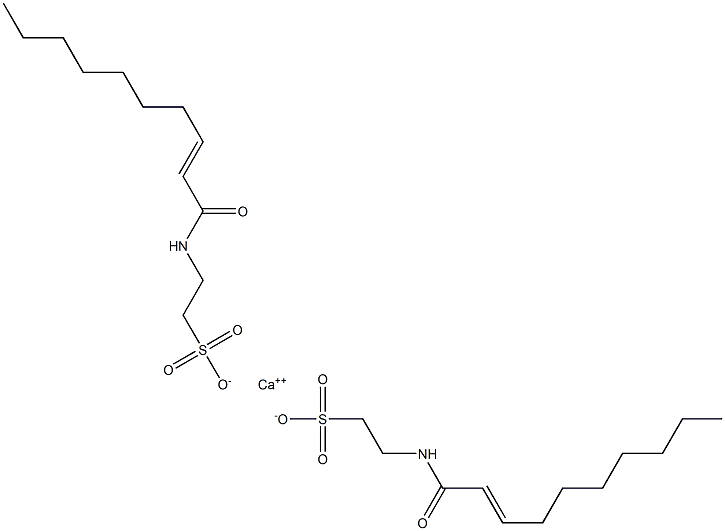 Bis[N-(2-decenoyl)taurine]calcium salt Struktur