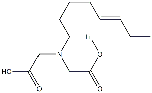 N-[[(Lithiooxy)carbonyl]methyl]-N-(5-octenyl)glycine Struktur